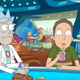 Rick and Jerry bond in this episode, sorta.